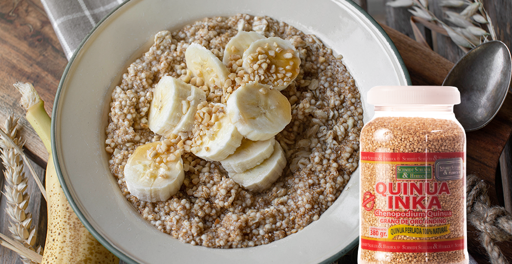 Schuler Quinua con plátano y miel